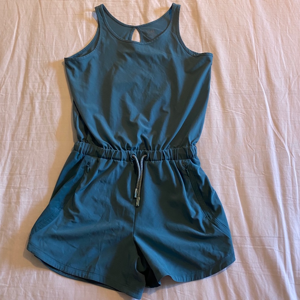 Teal Athleta Girl All In Romper
